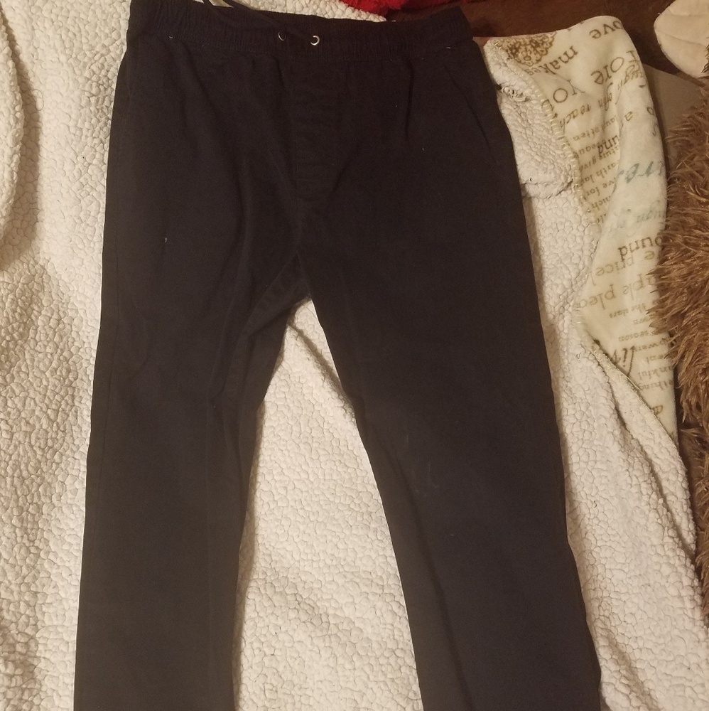 black joggers